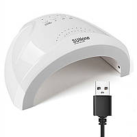 Лампа SUNone 48W с USB LED UV Nail Lamp для гель лака Белая (LEDUV365) SP, код: 7940094