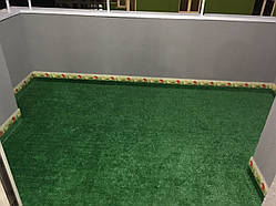 Рулонне покриття  штучна трава для балкону та тераси ворс 7мм. DecorGrass