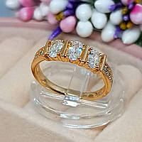 Красивое женское кольцо, медицинское золото Xuping. Позолоченные кольца ХР