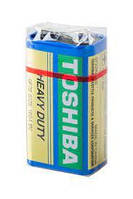 Батарейка крона TOSHIBA 6F22 Heavy Duty сольова 9V DE