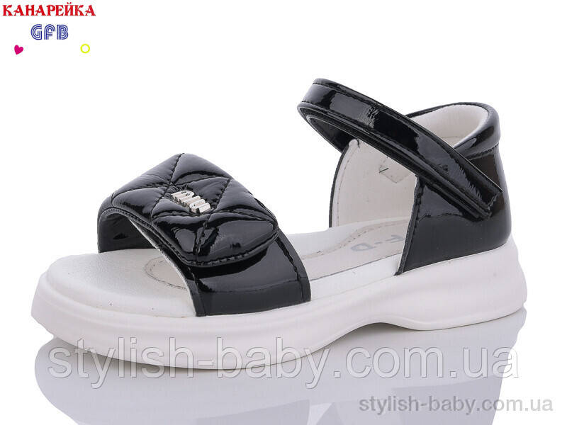 Дитяче літнє взуття гуртом. Дитячі босоніжки 2024 бренда GFB — Канарейка для дівчаток (рр. з 27 по 32)