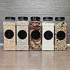 Наліпки на банки для круп та спецій (24 шт.) + маркер, фото 4