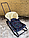 Конверт/чохол для санок зі штучної овчини на блискавці синій Букви, фото 2
