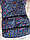 Конверт/чохол для санок зі штучної овчини на блискавці синій Букви, фото 6