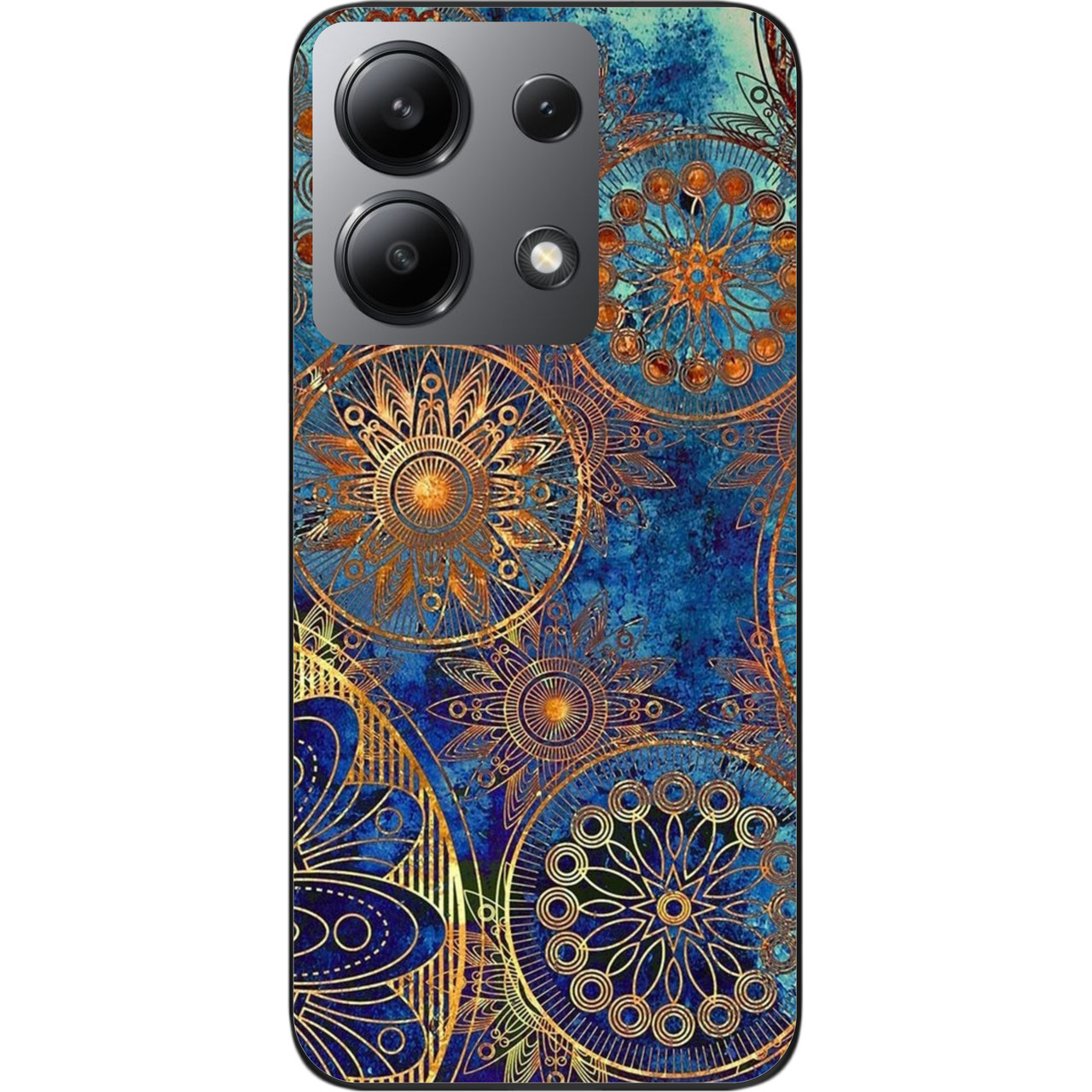 Силіконовий чохол Epik для Xiaomi Redmi Note 13 4G з картинкою Круги вінтаж