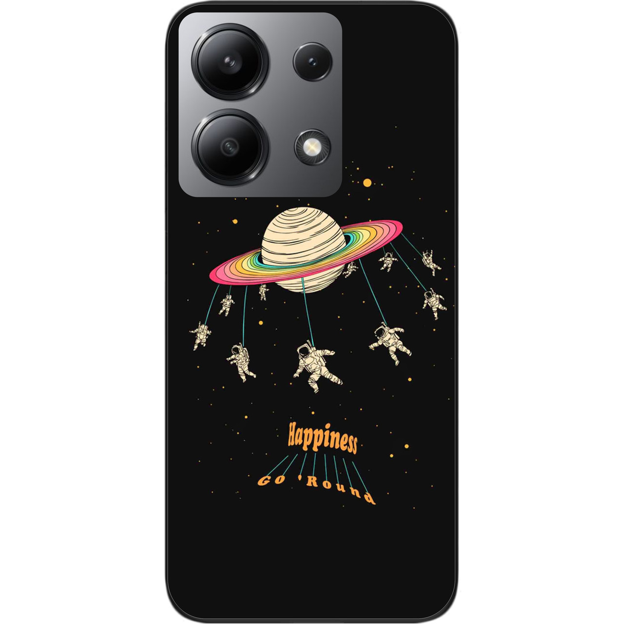Силіконовий чохол бампер Epik для Xiaomi Redmi Note 13 4G з картинкою Карусель