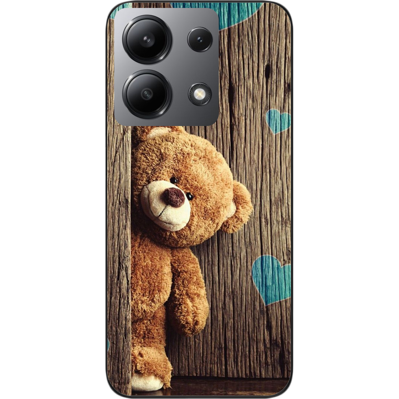 Бампер силіконовий чохол Epik для Xiaomi Redmi Note 13 4G з картинкою Ведмедик