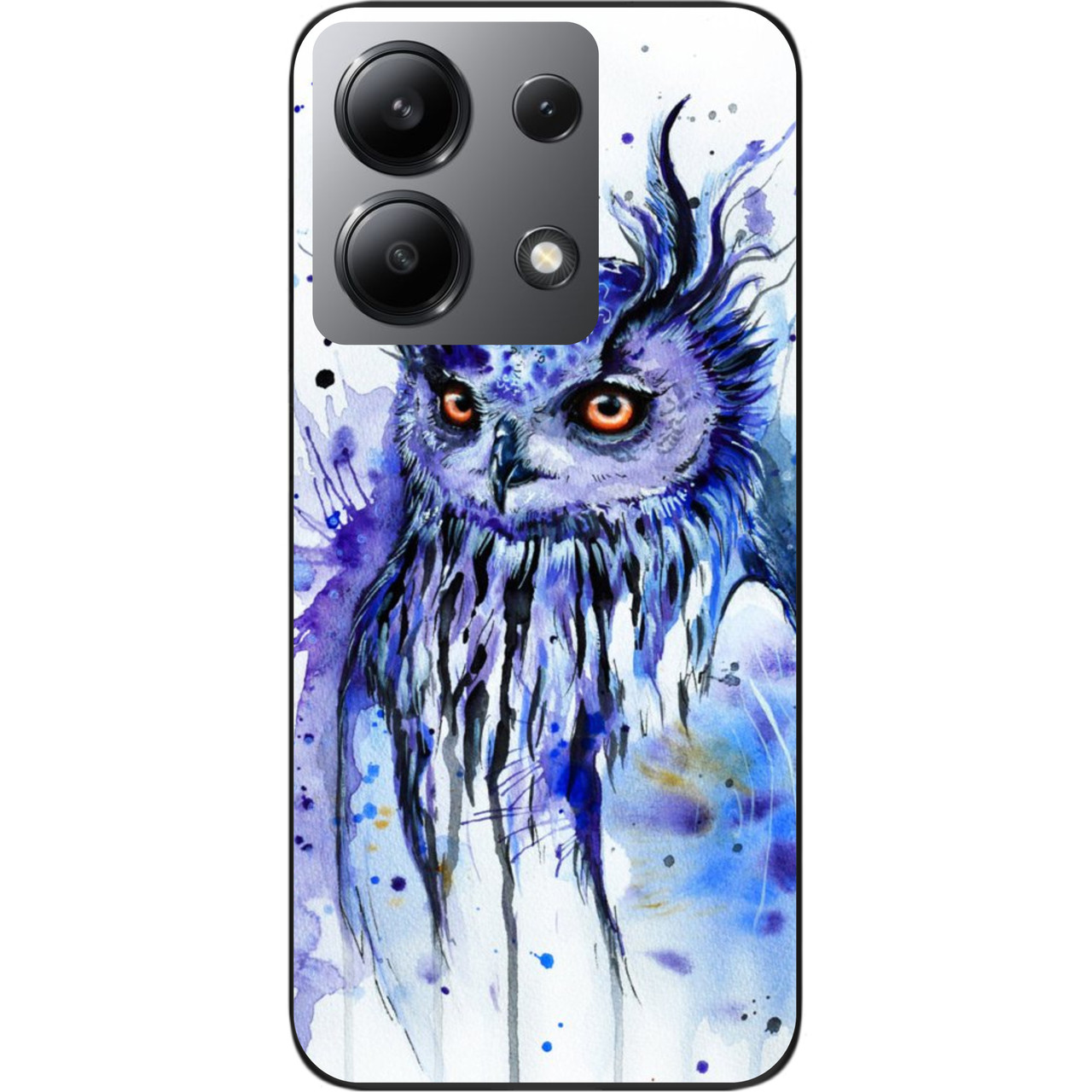 Силіконовий чохол Epik для Xiaomi Redmi Note 13 4G з картинкою Сова акварель