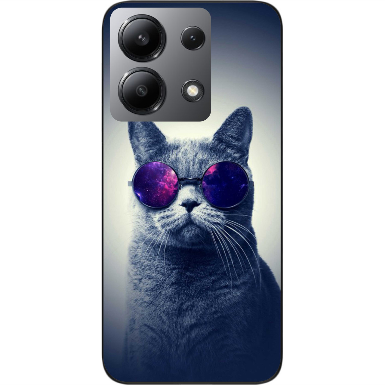 Силіконовий чохол Epik для Xiaomi Redmi Note 13 4G з картинкою Сірий кіт
