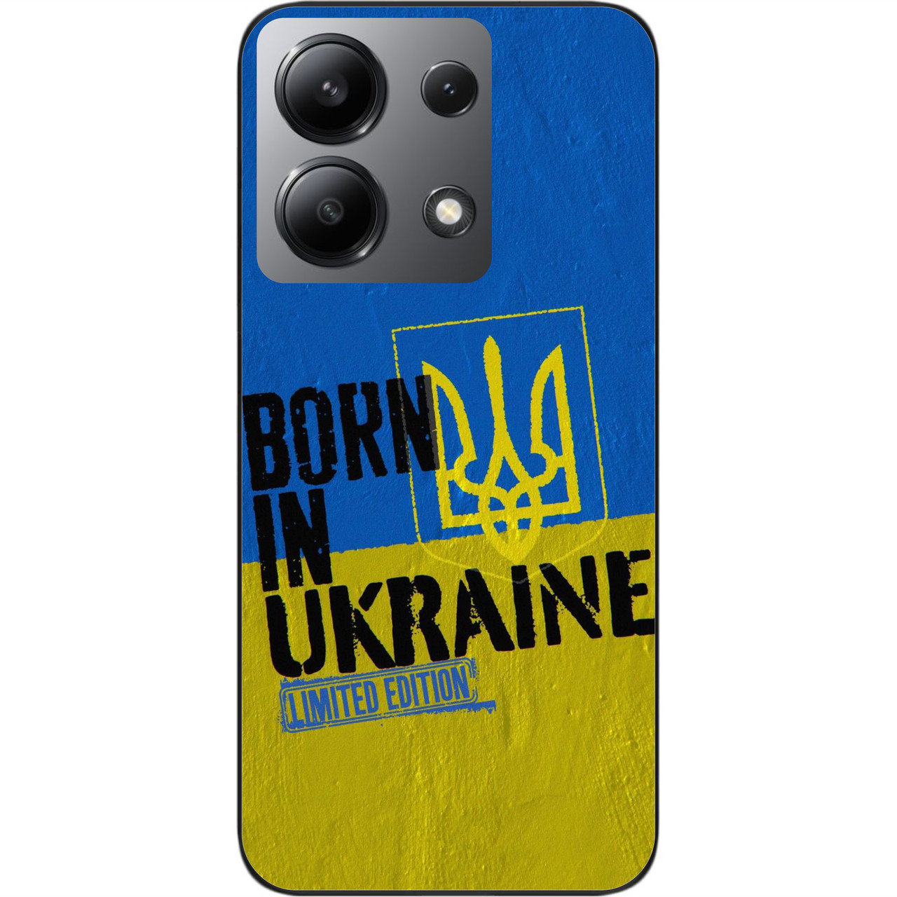 Силіконовий чохол Epik для Xiaomi Redmi Note 13 4G з картинкою Народжений в Україні