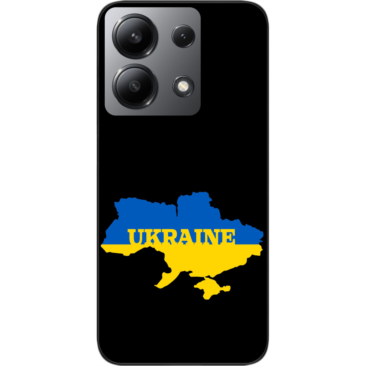 Силіконовий чохол Epik для Xiaomi Redmi Note 13 4G з картинкою Мапа України