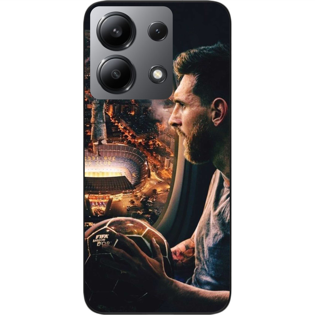 Силіконовий чохол бампер Epik для Xiaomi Redmi Note 13 4G з картинкою Мессі