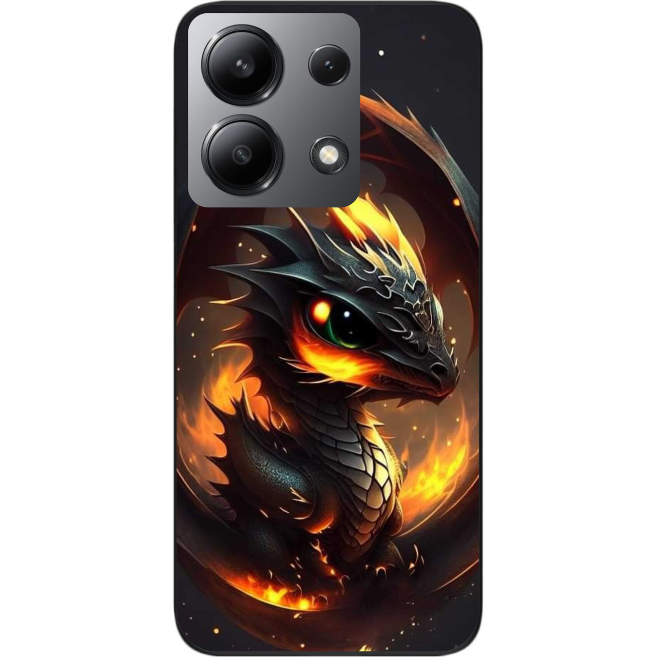 Силіконовий чохол бампер Epik для Xiaomi Redmi Note 13 4G з картинкою Дракончик