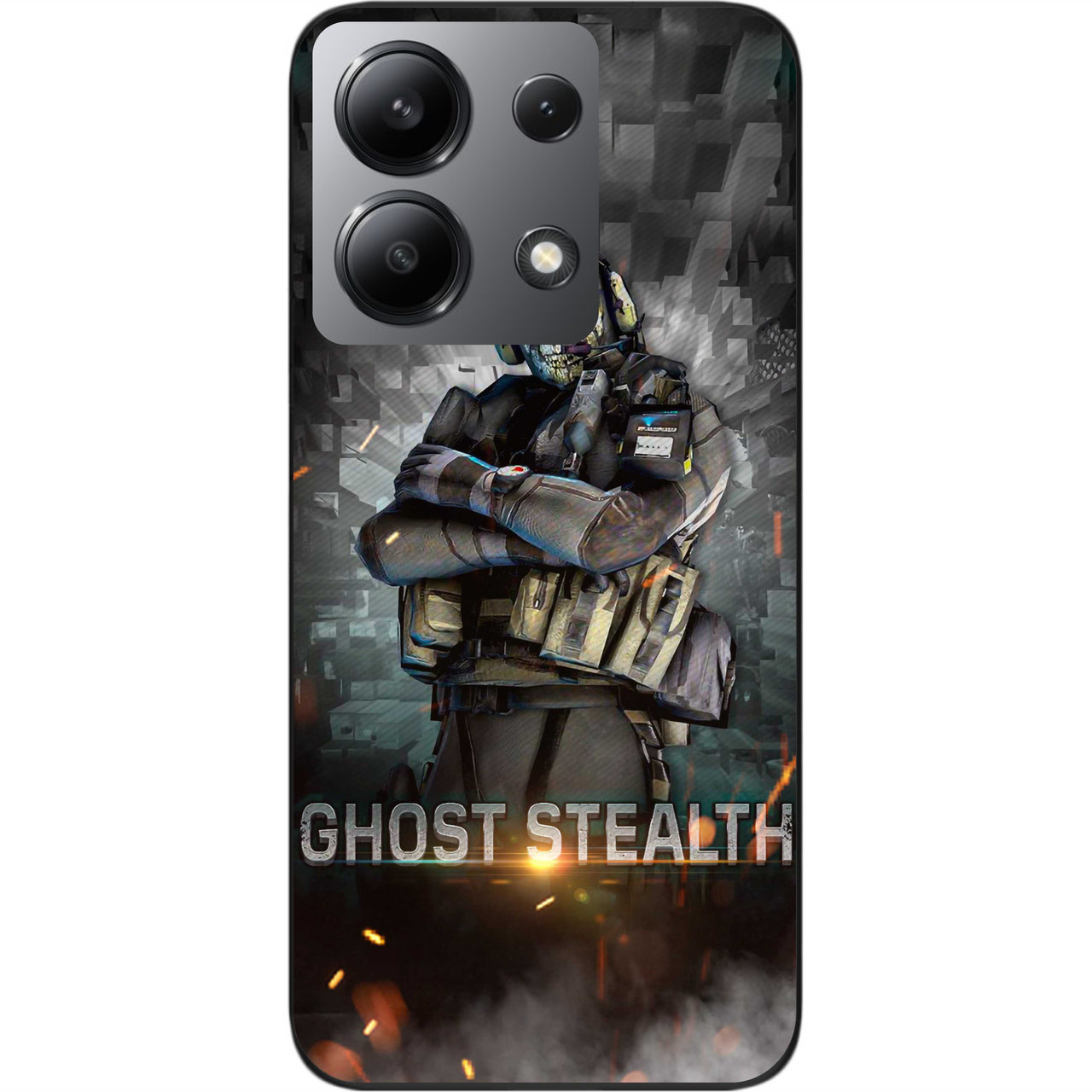 Чохол силіконовий Epik для Xiaomi Redmi Note 13 4G з картинкою Call of Duty Ghost Привид