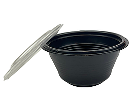Супник чорний 500 мл, упаковка 450 шт (ПП-117-500) 008400019/008400015-008400016
