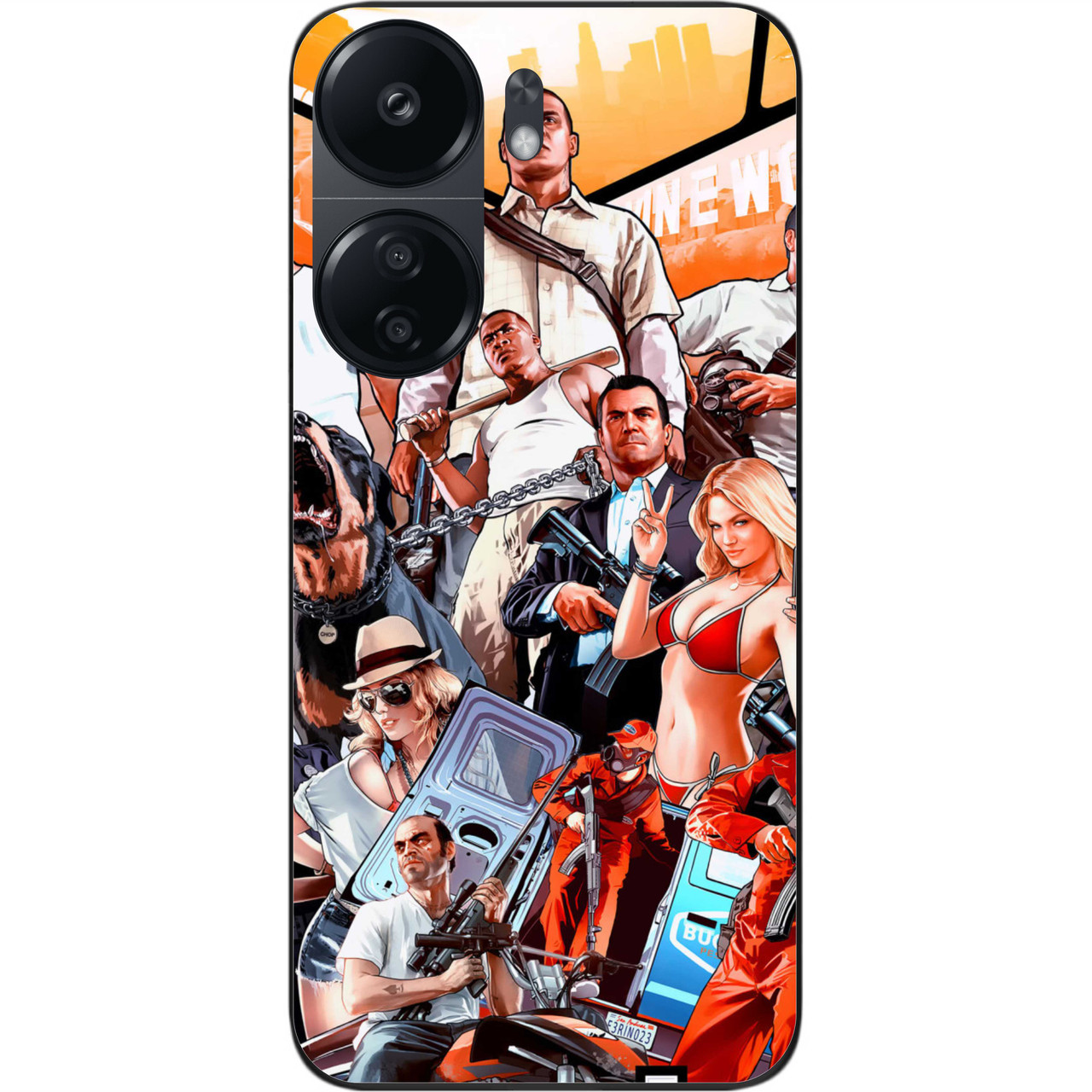Силіконовий чохол Epik для Xiaomi Redmi 13C 4G з картинкою Гра GTA