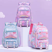 Школьный рюкзак для подростка девочки с бабочками 3-6 класс