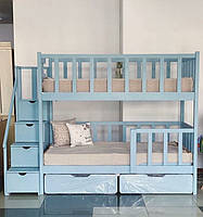 Дерев'яне двохярусне ліжко "НІКОЛЬ"