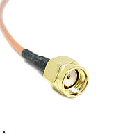 CAB-RF-END-RP-SMA-J Кабель RP-SMA-MALE, кабель 15 см. RG316