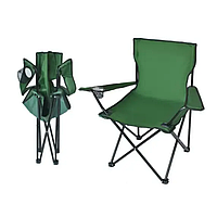Стул туристический раскладной до 100 кг, Складной стул, кресло для походов в чехле