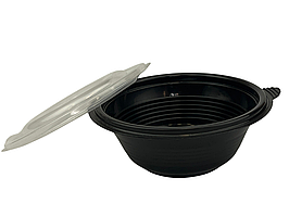 Супник чорний 350 мл, упаковка 450 шт (ПП-117-350) 008400017/008400015-008400016