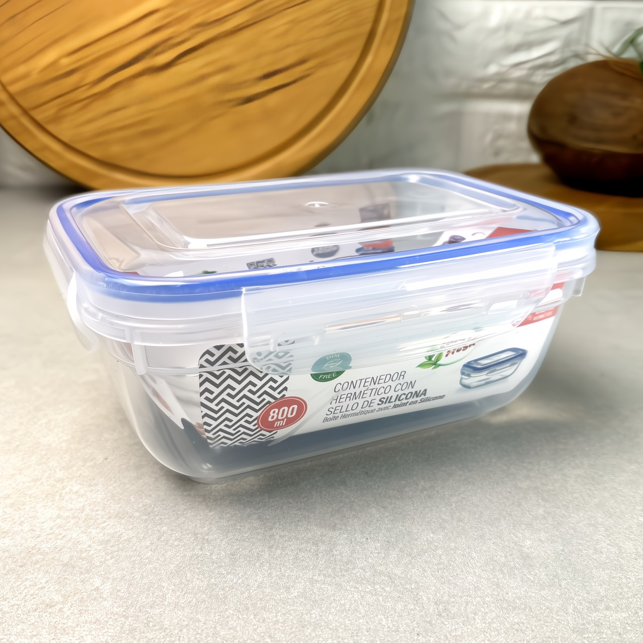 Харчовий контейнер із кришкою на засувках 0.8л 30112 Dunya