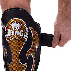 Захист гомілки та стопи для єдиноборств TOP KING Super Snake TKSGEM-01GD-B розмір S-XL Захист для бойових мистецтв, фото 4