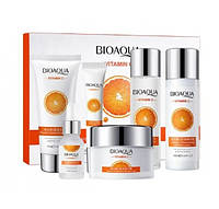 Подарочный набор для увлажнения лица Bioaqua Vitamin C Set, с витамином С, 6 средств