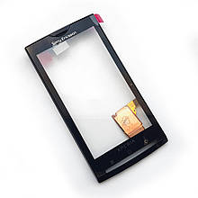 Тачскрин для Sony Ericsson X10 Xperia чорний з рамкою (Оригінал China)