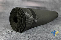 Каремат туристический 3 мм, разноцветные для фитнеса, йоги, пилатеса, Черный
