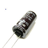 ECAP-RD-4700mkf - 10v (105°C) (RD) Конденсатор электролитический: 4700 мкФ, 10 В. Диаметр 13 мм. Высота 25 мм.