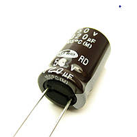 ECAP-RD-820mkf - 50v (105°C) (RD) Конденсатор электролитический: 820 мкФ, 50 В. Диаметр 16 мм. Высота 25 мм.