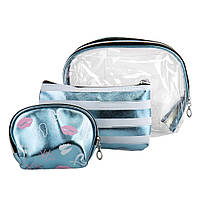 Набір із 3 косметичок "Мерлін" 21х18 см