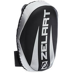 Пади для тайського боксу Тай-педи ZELART BO-1326 розмір 33x20x11 см чорний-срібний