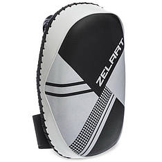 Пади для тайського боксу Тай-педи ZELART BO-1339 розмір 31x20x11 см чорний-білий