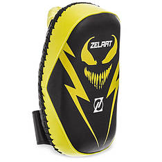 Пади для тайського боксу Тай-педи ZELART BO-1426 розмір 32x19x8 см лимонний-чорний