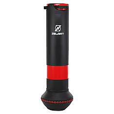 Мішок боксерський підлоговий Zelart BO-9654 висота 160 см чорний-червоний