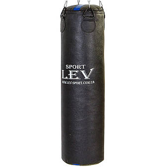 Мішок боксерський Циліндр LEV LV-2810 висота 120 см чорний, фото 1