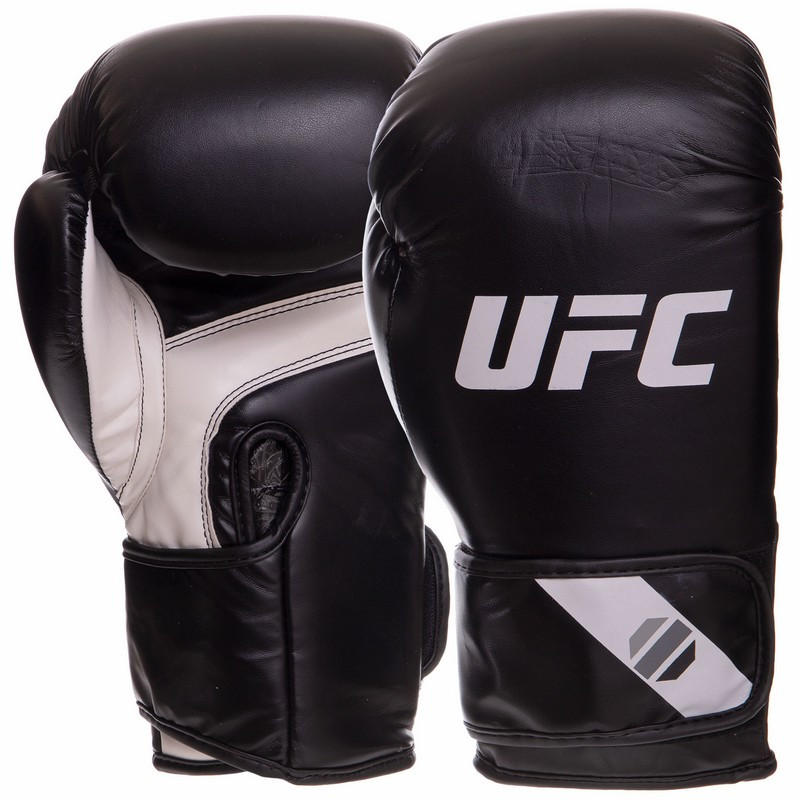 Рукавиці боксерські UFC PRO Fitness UHK-75108 розмір 18 унцій чорний Рукавички для боксу та єдиноборств