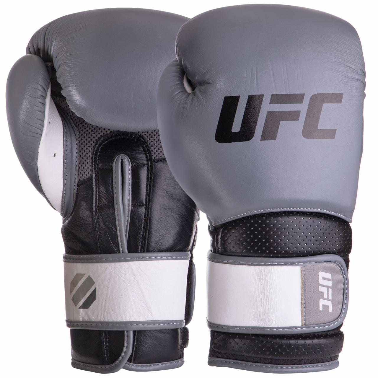Рукавиці боксерські шкіряні UFC PRO Training UHK-69996 18 унцій Рукавички для боксу та єдиноборств