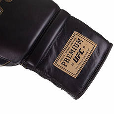 Рукавиці боксерські шкіряні на шнурівці UFC PRO Prem Lace Up UHK-75047 18 унцій Рукавички для боксу та єдиноборств, фото 4