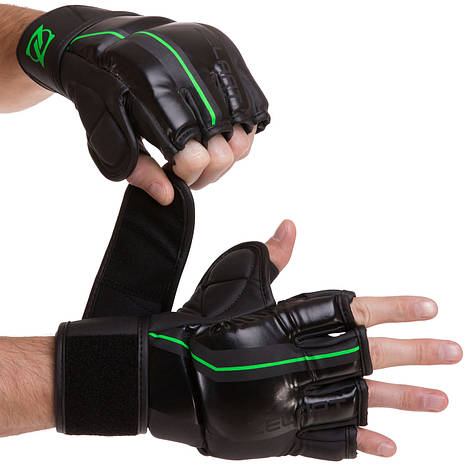 Рукавички для змішаних єдиноборств MMA Zelart VL-3089 розмір S-XL Рукавички для боксу та єдиноборств, фото 1