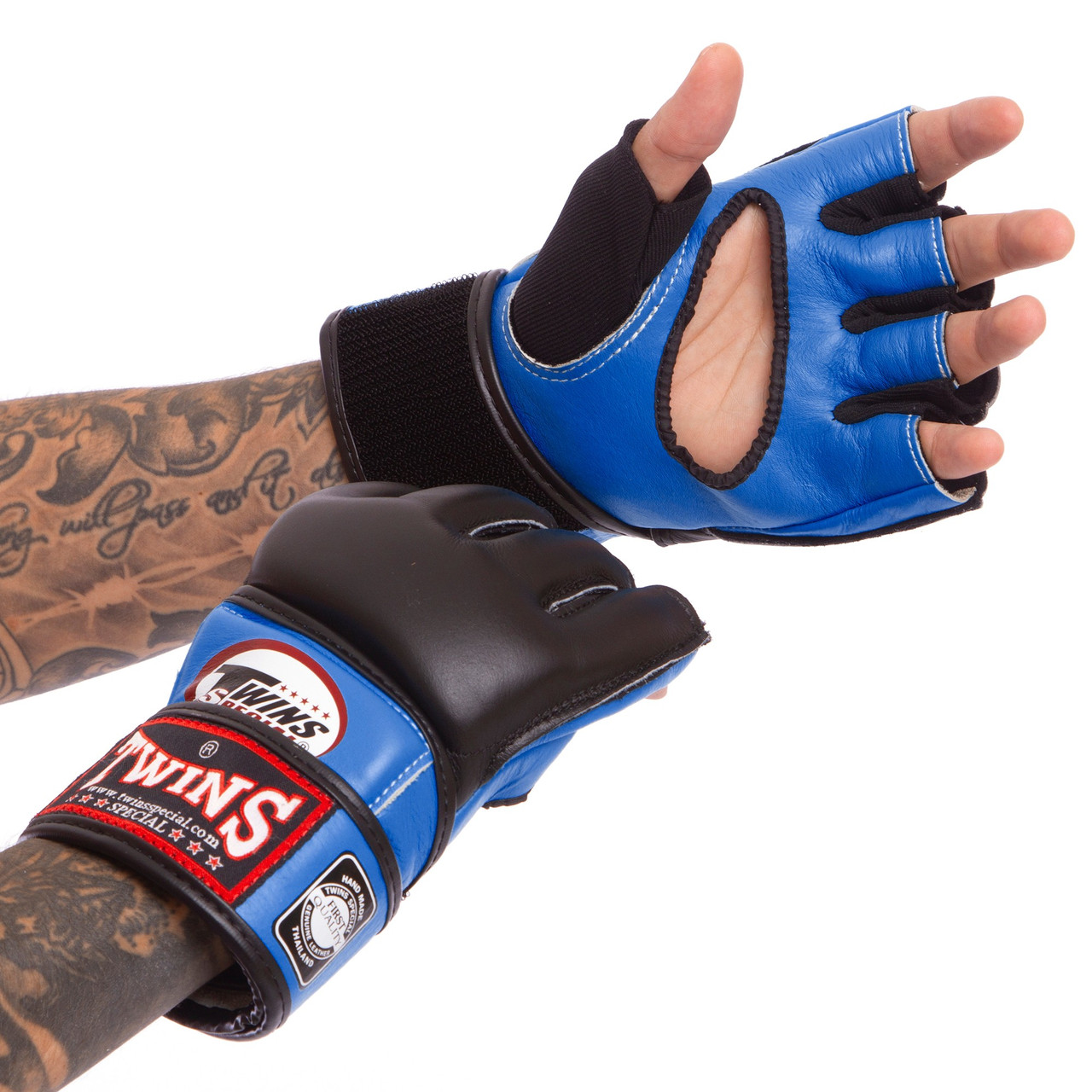 Рукавички для змішаних єдиноборств MMA шкіряні TWINS GGL-4 розмір M-XL кольори в асортименті Рукавички для боксу та єдиноборств