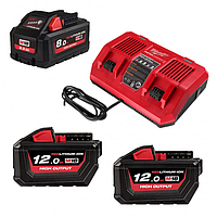 Набор 3 аккумулятора + зарядное устройство Milwaukee M18 HNRGO1-823 (4932492933)