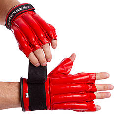 Снарядні рукавички шкіряні ZELART ZB-4225 розмір M-XL кольору в асортименті Рукавички для боксу та єдиноборств