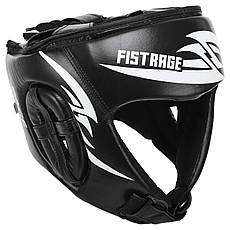 Шолом боксерський відкритий шкіряний FISTRAGE-4150 S-XL Шоломи для боксу та єдиноборств, фото 3