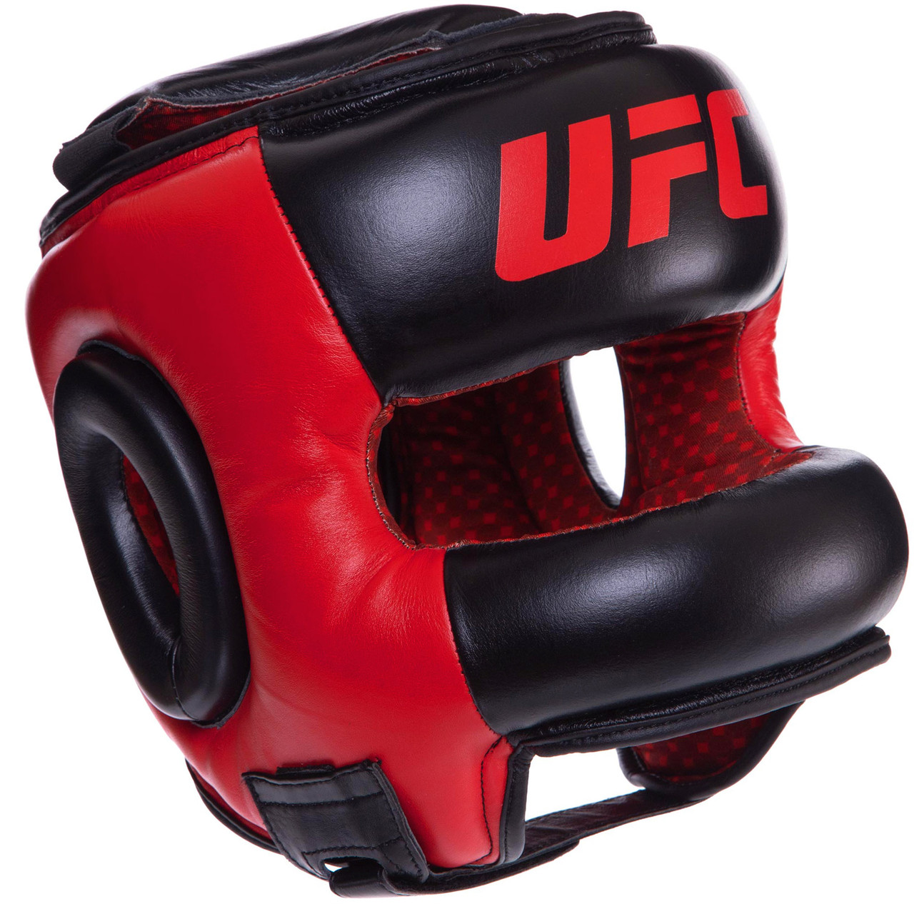 Шолом боксерський з бампером шкіряний UFC PRO-75062 S Шоломи для боксу та єдиноборств