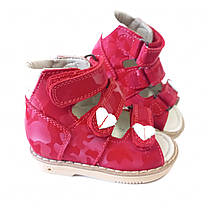 Ортопедичні сандалі для дівчинки 021-Red-18