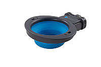 Миска складная с креплением на клетку Dexas Collapsible Kennel Bowl, 0.24 л, голубая