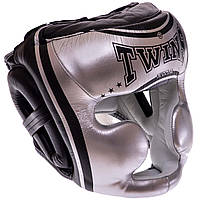 Шлем боксерский с полной защитой кожаный TWINS S-XL Шлемы для бокса и единоборств